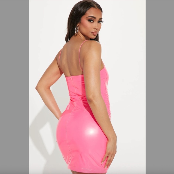 Fashion Nova It's Electrifying PU Mini Dress - Picture 3 of 3